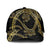 Hawaiian Kakau Art and Hisbiscus Tattoo Mesh Trucker Cap Tribal Pattern-Gold Style - Polynesian Pride