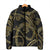 Hawaiian Kakau Art and Hisbiscus Tattoo Padded Jacket Tribal Pattern-Gold Style - Polynesian Pride