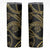 Hawaiian Kakau Art and Hisbiscus Tattoo Skinny Tumbler Tribal Pattern-Gold Style - Polynesian Pride