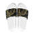 Hawaiian Kakau Art and Hisbiscus Tattoo Slide Sandals Tribal Pattern-Gold Style - Polynesian Pride