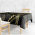 Hawaiian Kakau Art and Hisbiscus Tattoo Tablecloth Tribal Pattern-Gold Style - Polynesian Pride