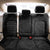 Hawaiian Kakau Art and Hisbiscus Tattoo Back Car Seat Cover Tribal Pattern-Black Gradient Style - Polynesian Pride