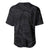Hawaiian Kakau Art and Hisbiscus Tattoo Baseball Jersey Tribal Pattern-Black Gradient Style - Polynesian Pride