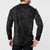 Hawaiian Kakau Art and Hisbiscus Tattoo Button Sweatshirt Tribal Pattern-Black Gradient Style - Polynesian Pride