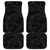 Hawaiian Kakau Art and Hisbiscus Tattoo Car Mats Tribal Pattern-Black Gradient Style - Polynesian Pride