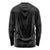 Hawaiian Kakau Art and Hisbiscus Tattoo Long Sleeve Shirt Tribal Pattern-Black Gradient Style - Polynesian Pride
