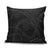 Hawaiian Kakau Art and Hisbiscus Tattoo Pillow Cover Tribal Pattern-Black Gradient Style - Polynesian Pride