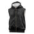 Hawaiian Kakau Art and Hisbiscus Tattoo Sleeveless Zip Hoodie Tribal Pattern-Black Gradient Style - Polynesian Pride