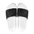 Hawaiian Kakau Art and Hisbiscus Tattoo Slide Sandals Tribal Pattern-Black Gradient Style - Polynesian Pride