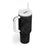 Hawaiian Kakau Art and Hisbiscus Tattoo Tumbler With Handle Tribal Pattern-Black Gradient Style - Polynesian Pride