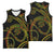 Hawaiian Kakau Art and Hisbiscus Tattoo Basketball Jersey Tribal Pattern-Reggae Style - Polynesian Pride