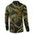 Hawaiian Kakau Art and Hisbiscus Tattoo Button Sweatshirt Tribal Pattern-Reggae Style - Polynesian Pride