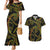Hawaiian Kakau Art and Hisbiscus Tattoo Couples Matching Mermaid Dress and Hawaiian Shirt Tribal Pattern-Reggae Style - Polynesian Pride