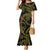 Hawaiian Kakau Art and Hisbiscus Tattoo Family Matching Mermaid Dress and Hawaiian Shirt Tribal Pattern-Reggae Style - Polynesian Pride