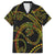 Hawaiian Kakau Art and Hisbiscus Tattoo Family Matching Short Sleeve Bodycon Dress and Hawaiian Shirt Tribal Pattern-Reggae Style - Polynesian Pride