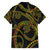 Hawaiian Kakau Art and Hisbiscus Tattoo Family Matching Short Sleeve Bodycon Dress and Hawaiian Shirt Tribal Pattern-Reggae Style - Polynesian Pride