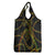 Hawaiian Kakau Art and Hisbiscus Tattoo Grocery Bag Tribal Pattern-Reggae Style - Polynesian Pride