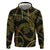 Hawaiian Kakau Art and Hisbiscus Tattoo Hoodie Tribal Pattern-Reggae Style - Polynesian Pride