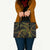Hawaiian Kakau Art and Hisbiscus Tattoo Leather Bag Tribal Pattern-Reggae Style - Polynesian Pride