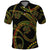 Hawaiian Kakau Art and Hisbiscus Tattoo Polo Shirt Tribal Pattern-Reggae Style - Polynesian Pride