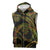 Hawaiian Kakau Art and Hisbiscus Tattoo Sleeveless Zip Hoodie Tribal Pattern-Reggae Style - Polynesian Pride