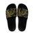Hawaiian Kakau Art and Hisbiscus Tattoo Slide Sandals Tribal Pattern-Reggae Style - Polynesian Pride