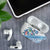 Hawaiian Abstract Sea Turtle AirPods Case Polynesian Tapa Art and Kakau Tattoo White WaterColor - Polynesian Pride