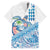 Hawaiian Abstract Sea Turtle Family Matching Off Shoulder Maxi Dress and Hawaiian Shirt Polynesian Tapa Art and Kakau Tattoo White WaterColor - Polynesian Pride