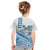 Hawaiian Abstract Sea Turtle Kid T Shirt Polynesian Tapa Art and Kakau Tattoo White WaterColor - Polynesian Pride
