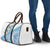 Hawaiian Abstract Sea Turtle Travel Bag Polynesian Tapa Art and Kakau Tattoo White WaterColor - Polynesian Pride