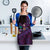Hawaiian Abstract Sea Turtle Apron Polynesian Tapa Art and Kakau Tattoo Purple WaterColor - Polynesian Pride