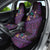 Hawaiian Abstract Sea Turtle Car Seat Cover Polynesian Tapa Art and Kakau Tattoo Purple WaterColor - Polynesian Pride