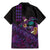 Hawaiian Abstract Sea Turtle Family Matching Mermaid Dress and Hawaiian Shirt Polynesian Tapa Art and Kakau Tattoo Purple WaterColor - Polynesian Pride