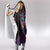 Hawaiian Abstract Sea Turtle Hooded Blanket Polynesian Tapa Art and Kakau Tattoo Purple WaterColor - Polynesian Pride