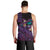 Hawaiian Abstract Sea Turtle Men Tank Top Polynesian Tapa Art and Kakau Tattoo Purple WaterColor - Polynesian Pride