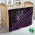 Hawaiian Abstract Sea Turtle Quilt Polynesian Tapa Art and Kakau Tattoo Purple WaterColor - Polynesian Pride