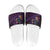 Hawaiian Abstract Sea Turtle Slide Sandals Polynesian Tapa Art and Kakau Tattoo Purple WaterColor - Polynesian Pride