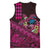 Hawaiian Abstract Sea Turtle Basketball Jersey Polynesian Tapa Art and Kakau Tattoo Pink WaterColor - Polynesian Pride