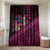 Hawaiian Abstract Sea Turtle Bathroom Set Polynesian Tapa Art and Kakau Tattoo Pink WaterColor - Polynesian Pride