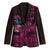 Hawaiian Abstract Sea Turtle Blazer Polynesian Tapa Art and Kakau Tattoo Pink WaterColor - Polynesian Pride