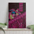 Hawaiian Abstract Sea Turtle Canvas Wall Art Polynesian Tapa Art and Kakau Tattoo Pink WaterColor - Polynesian Pride