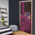 Hawaiian Abstract Sea Turtle Door Cover Polynesian Tapa Art and Kakau Tattoo Pink WaterColor - Polynesian Pride