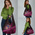 Hawaiian Abstract Sea Turtle Grocery Bag Polynesian Tapa Art and Kakau Tattoo Pink WaterColor - Polynesian Pride