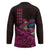 Hawaiian Abstract Sea Turtle Hockey Jersey Polynesian Tapa Art and Kakau Tattoo Pink WaterColor - Polynesian Pride