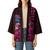 Hawaiian Abstract Sea Turtle Kimono Polynesian Tapa Art and Kakau Tattoo Pink WaterColor - Polynesian Pride