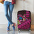 Hawaiian Abstract Sea Turtle Luggage Cover Polynesian Tapa Art and Kakau Tattoo Pink WaterColor - Polynesian Pride