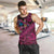 Hawaiian Abstract Sea Turtle Men Tank Top Polynesian Tapa Art and Kakau Tattoo Pink WaterColor - Polynesian Pride