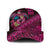 Hawaiian Abstract Sea Turtle Mesh Trucker Cap Polynesian Tapa Art and Kakau Tattoo Pink WaterColor - Polynesian Pride