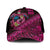 Hawaiian Abstract Sea Turtle Mesh Trucker Cap Polynesian Tapa Art and Kakau Tattoo Pink WaterColor - Polynesian Pride