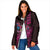 Hawaiian Abstract Sea Turtle Padded Jacket Polynesian Tapa Art and Kakau Tattoo Pink WaterColor - Polynesian Pride
